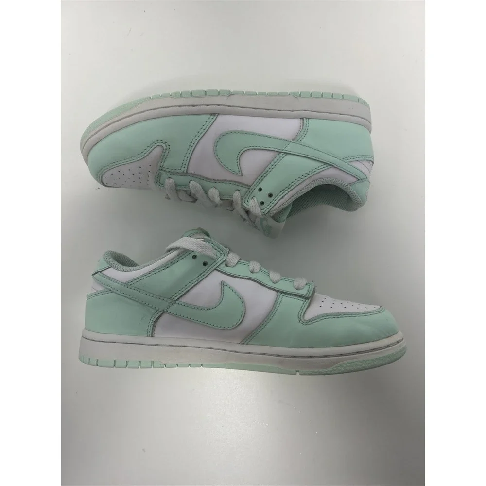 Nike Dunk Low Sneakers Youth Size 3Y, Women's Sz 4.5 White/Mint Foam FZ3536-100